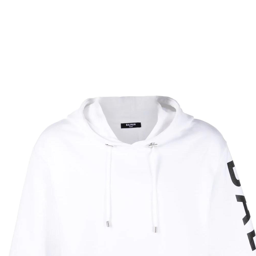 Details for 巴尔曼 SS22 白色卫衣搭配纯色标志印花 YH1JL000BB15GAB