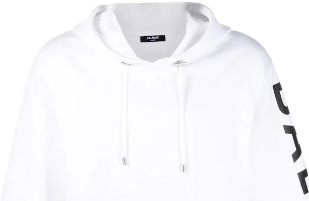 巴尔曼 SS22 白色卫衣搭配纯色标志印花 YH1JL000BB15GAB Details for 巴尔曼 SS22 白色卫衣搭配纯色标志印花 YH1JL000BB15GAB