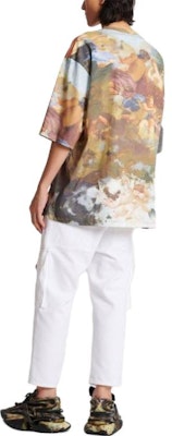 BALMAIN SS23 Kemeja-T Lengan Pendek Cetakan Penuh Leher Bulat. AH0EH015GD02AAA Details for BALMAIN SS23 Kemeja-T Lengan Pendek Cetakan Penuh Leher Bulat. AH0EH015GD02AAA