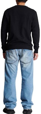 BALMAIN SS23 Sweatshirt Hitam Crewneck dengan Cetak Logo. AH0JS001BC27-EAB Shop BALMAIN SS23 Sweatshirt Hitam Crewneck dengan Cetak Logo. AH0JS001BC27-EAB