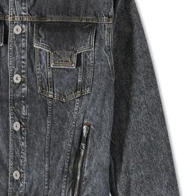 巴尔曼 SS23 黑色多口袋牛仔夹克 带翻领设计 AH1TC221DD10-0PC Cheap 巴尔曼 SS23 黑色多口袋牛仔夹克 带翻领设计 AH1TC221DD10-0PC