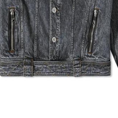 巴尔曼 SS23 黑色多口袋牛仔夹克 带翻领设计 AH1TC221DD10-0PC 1