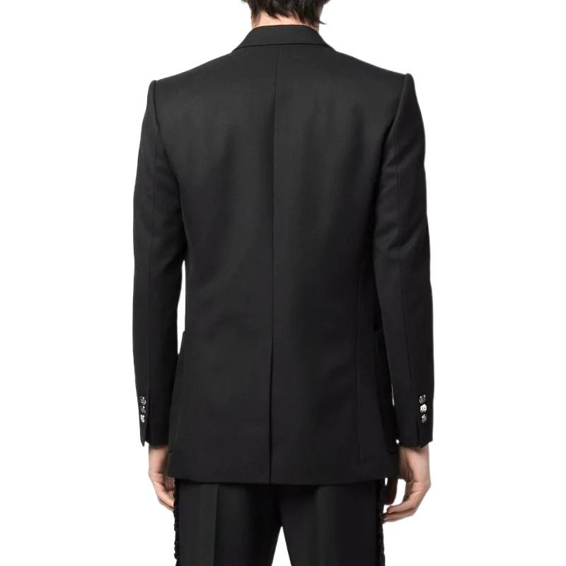 Purchase 巴尔曼 SS23 黑色双排扣长袖西装外套 XH0SI000WB02-0PA