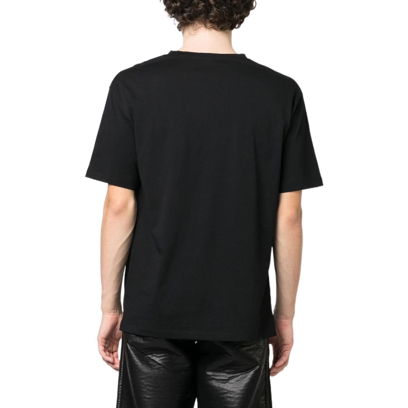Purchase BALMAIN SS23 Baju-T Hitam Cetakan Huruf Lengan Pendek Crewneck. AH1EG000BB73-EAB
