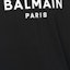 Cheap BALMAIN SS23 Baju-T Hitam Cetakan Huruf Lengan Pendek Crewneck. AH1EG000BB73-EAB