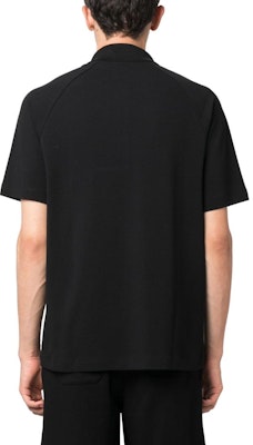 BALMAIN SS23 黑色純色刺繡字母POLO衫 BH1GC025BC43-EJJ Shop BALMAIN SS23 黑色純色刺繡字母POLO衫 BH1GC025BC43-EJJ