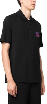 BALMAIN SS23 黑色純色刺繡字母POLO衫 BH1GC025BC43-EJJ Purchase BALMAIN SS23 黑色純色刺繡字母POLO衫 BH1GC025BC43-EJJ