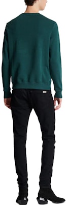 巴尔曼 SS23 深绿色徽标刺绣圆领卫衣 BH1JS001BC43-UFH Details for 巴尔曼 SS23 深绿色徽标刺绣圆领卫衣 BH1JS001BC43-UFH