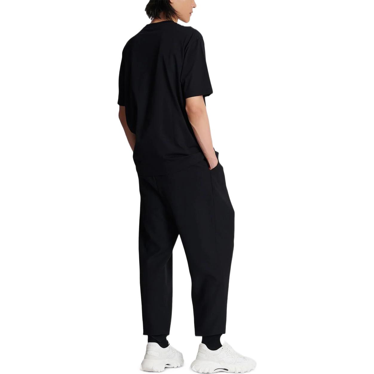 Purchase BALMAIN SS23 Baju T-Shirt Leher Bulat Cetakan Grafik Hitam AH1EG000BC05-EAD