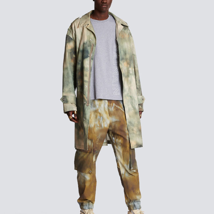 BALMAIN SS23  Grey Logo Print Crew Neck Short Sleeve T-Shirt. AH1EG010BC22-YDU 圖 3