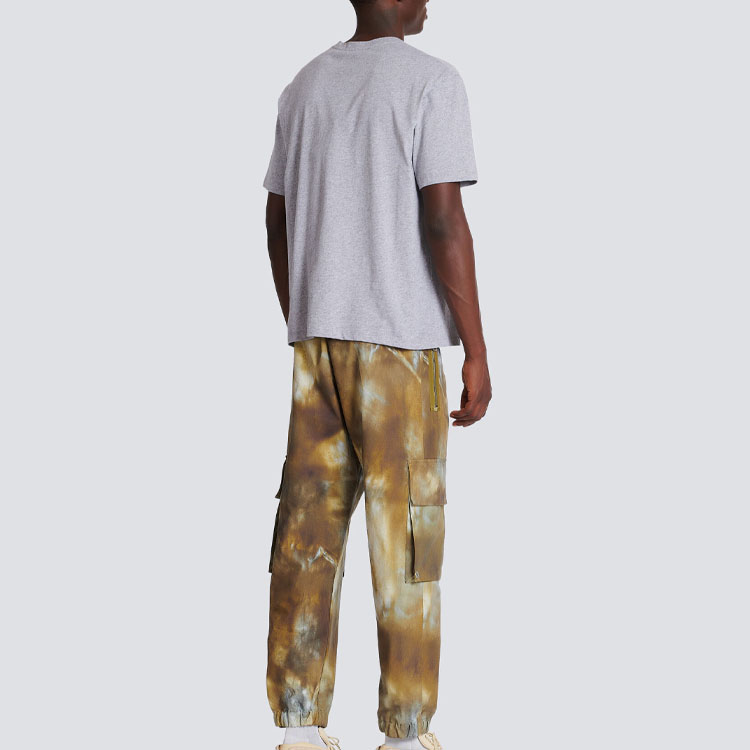 BALMAIN SS23  Grey Logo Print Crew Neck Short Sleeve T-Shirt. AH1EG010BC22-YDU 圖 4