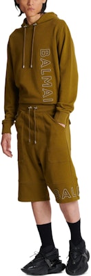 巴尔曼 SS23 高腰棕色刺绣Logo短裤 AH1OA110BC22UEN Purchase 巴尔曼 SS23 高腰棕色刺绣Logo短裤 AH1OA110BC22UEN