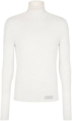 발망 SS23 화이트 하이넥 니트 풀오버 스웨터 BH1KH015KE93-0KA Order 발망 SS23 화이트 하이넥 니트 풀오버 스웨터 BH1KH015KE93-0KA