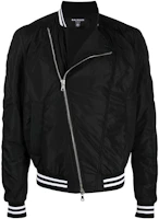 Balmain SS23 Black Color-Block Striped Pleated Long Sleeve Jacket XH0TF195XC17-EAB Balmain SS23 Black Color-Block Striped Pleated Long Sleeve Jacket XH0TF195XC17-EAB