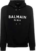 Balmain SS23 Black Logo Letter Print Sweatshirt BH1JR002BB65-EAB Balmain SS23 Black Logo Letter Print Sweatshirt BH1JR002BB65-EAB