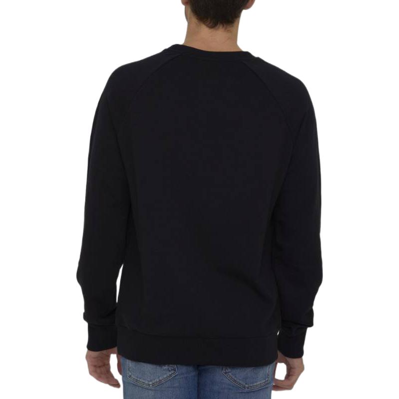 Purchase Balmain SS23 Black Pullover Sweatshirt with Logo Print AH1JQ005BB99