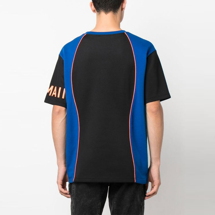 Shop BALMAIN SS23 Colorblock Crewneck Short Sleeve T-Shirt Men Multicolor. AH1EG005BC21-EHA