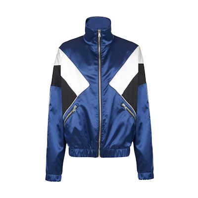 Balmain SS23 Colorblock Letter Logo Jacket Blue BH1TG188XG37-SJI