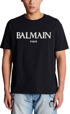 巴尔曼SS23浮雕Logo男女同款黑色圆领T恤 AH0EG000BC27-EAB Purchase 巴尔曼SS23浮雕Logo男女同款黑色圆领T恤 AH0EG000BC27-EAB