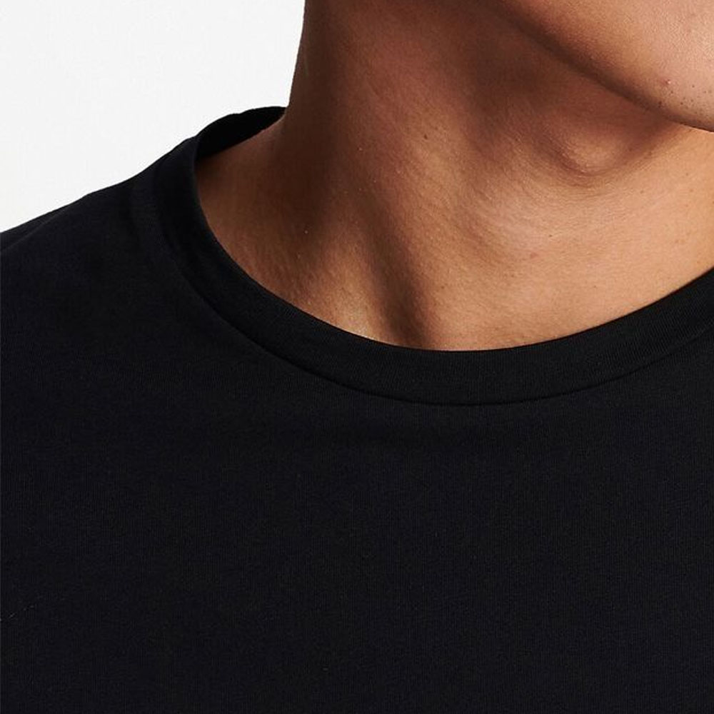 Details for 巴尔曼SS23浮雕Logo男女同款黑色圆领T恤 AH0EG000BC27-EAB