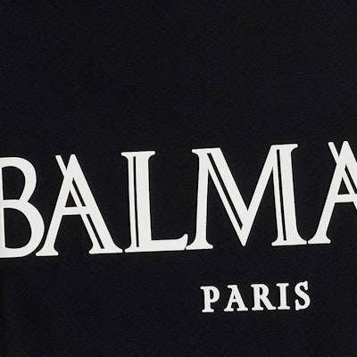 巴尔曼SS23浮雕Logo男女同款黑色圆领T恤 AH0EG000BC27-EAB Sizing 巴尔曼SS23浮雕Logo男女同款黑色圆领T恤 AH0EG000BC27-EAB