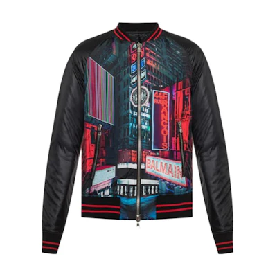 Balmain SS23 Pattern Print Stand Collar Casual Jacket SH18273I530-AAA