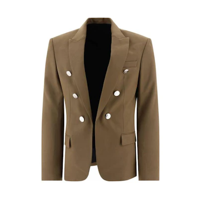 Balmain SS23 Solid Color High-Street Button Jacket for Men BH1SG075WB027CA