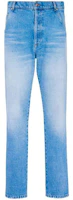Order BALMAIN SS23 水洗直筒牛仔褲 藍色 男士丹寧褲 AH1MM000DD09-6FF