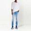 Lookbook BALMAIN SS23 Jeans Lurus Basuh Biru Lelaki Denim. AH1MM000DD09-6FF