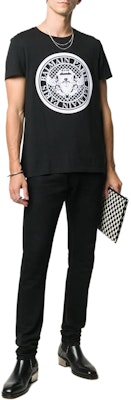 巴尔曼 SS24 黑色标志印花圆领T恤 CH1EG000-BB17-EAB Lookbook 巴尔曼 SS24 黑色标志印花圆领T恤 CH1EG000-BB17-EAB