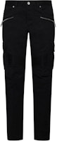 BALMAIN SS24 Black Long Casual Pants with Zipper Closure. CH1MH017-CD96-0PA BALMAIN SS24 Black Long Casual Pants with Zipper Closure. CH1MH017-CD96-0PA