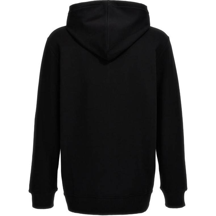 Lookbook 발망 SS24 블랙 레터 프린트 디자인 풀오버 후디. CH1JT046BC22-EBP