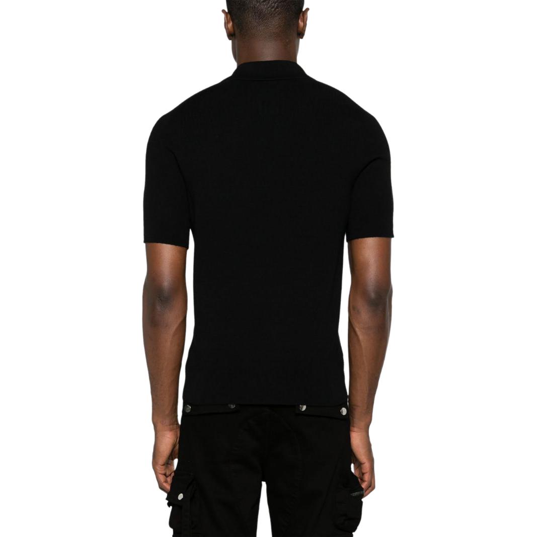 Shop 巴尔曼 SS24 修身款侧标徽标黑色POLO衫 DH1GB066-KE93