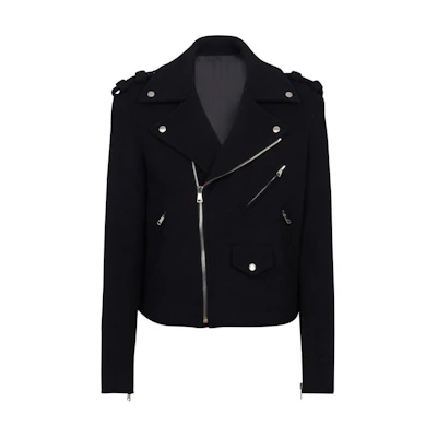 Balmain SS24 Black Zip-Up Collared Long-Sleeve Jacket for Men DH1TD512-WC68-BLACK