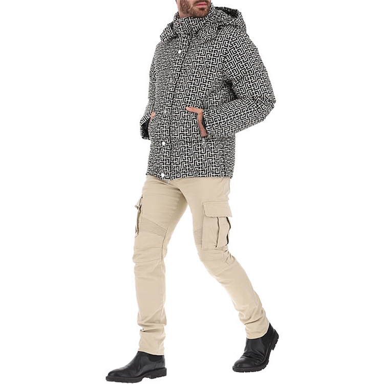 Details for BALMAIN 直筒拉鍊卡其休閒牛仔褲 WH1MH015-150D-0KC