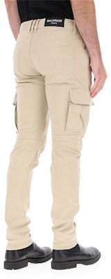 BALMAIN 直筒拉鍊卡其休閒牛仔褲 WH1MH015-150D-0KC Cheap BALMAIN 直筒拉鍊卡其休閒牛仔褲 WH1MH015-150D-0KC
