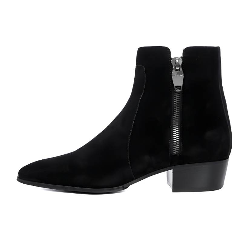 Balmain Suede Ankle Boots 'Simple Fashion Black'