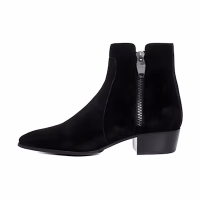 Balmain Suede Ankle Boots 'Simple Fashion Black'