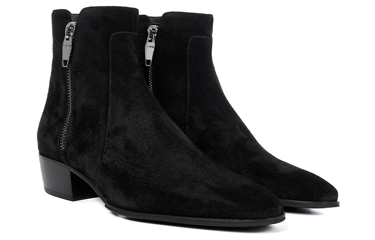 Balmain Suede Ankle Boots 'Simple Fashion Black' 圖 3