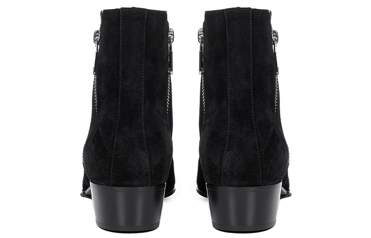 Balmain Suede Ankle Boots 'Simple Fashion Black' 圖 4