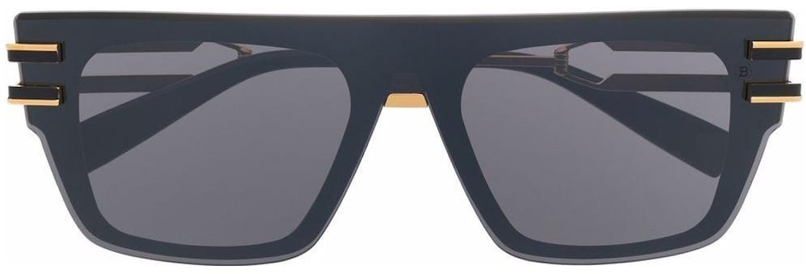 巴尔曼潮流方形墨镜 黑色 BPS124A148SOLDATBLKGLD Lookbook 巴尔曼潮流方形墨镜 黑色 BPS124A148SOLDATBLKGLD