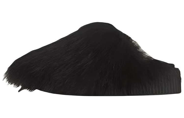 Balmain Ugo Mule 'Black Goat Wool'