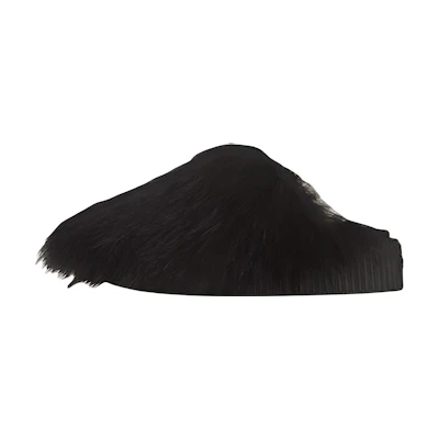 Balmain Ugo Mule 'Black Goat Wool'