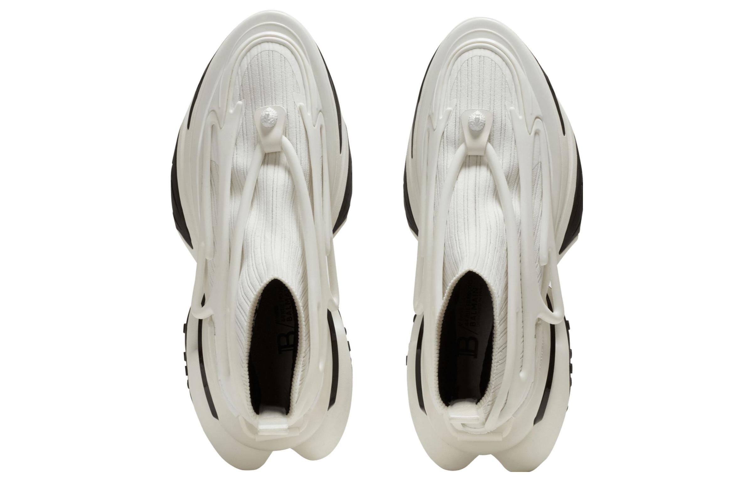 Lookbook BALMAIN巴爾曼 獨角獸 潮流時尚 高筒 生活休閒鞋 男款 白色