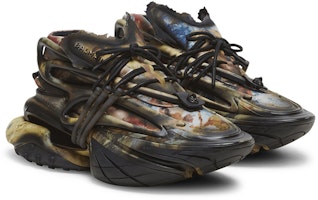 Balmain Unicorn Kulit Multicolor 'Low-Top Cetak Fashion' AM0VJ309KEMAEAH Order Balmain Unicorn Kulit Multicolor 'Low-Top Cetak Fashion' AM0VJ309KEMAEAH