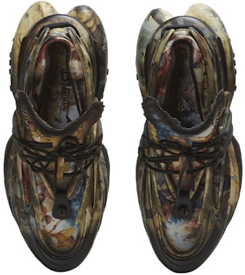 Balmain Unicorn Kulit Multicolor 'Low-Top Cetak Fashion' AM0VJ309KEMAEAH Lookbook Balmain Unicorn Kulit Multicolor 'Low-Top Cetak Fashion' AM0VJ309KEMAEAH