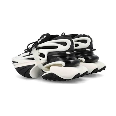 Balmain UNICORN Low-Top Sneakers 'Black/White'