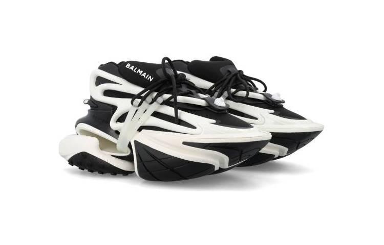 Balmain UNICORN Low-Top Sneakers 'Black/White' 圖 2