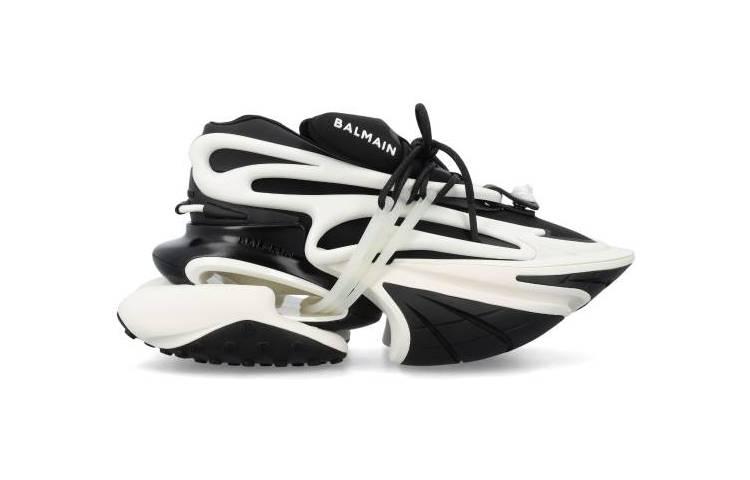 Balmain UNICORN Low-Top Sneakers 'Black/White' 圖 3
