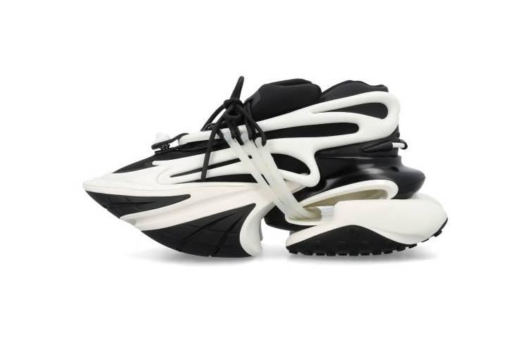Balmain UNICORN Low-Top Sneakers 'Black/White' 圖 4